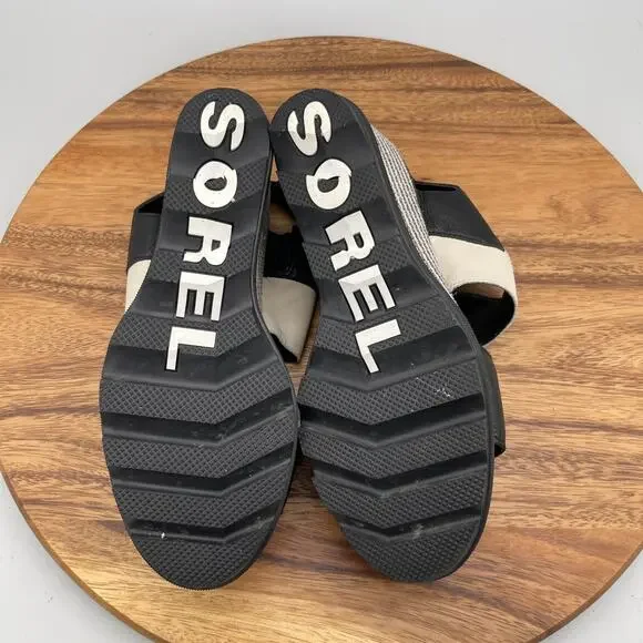 Sorel Joanie II Sandals Womens Size 10 Slingback Leather Platform Casual Shoes - Picture 7 of 8